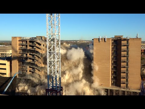 university-towers-#1-and-#3-at-university-of-texas---controlled-demolition,-inc.