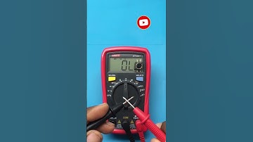 micro switch check using multimeter