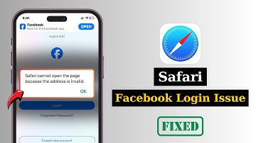 How To Fix Facebook Login Issue on Safari Browser in iPhone | Facebook Not Opening in Safari