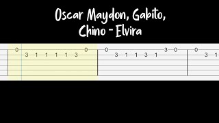 Oscar Maydon, Gabito, Chino - Elvira (Guitar Tab Tutorial)