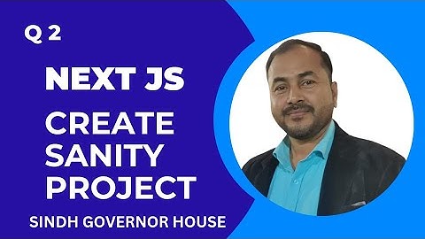 Create Sanity Project | CMS | AI | GIAIC Class | Governor House