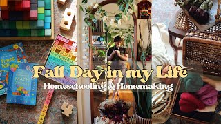 Fall Day in the Life Homeschool Mom of Five I Homeschool & Homemaking DITL