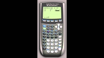 TI 84 Matrix Introduction