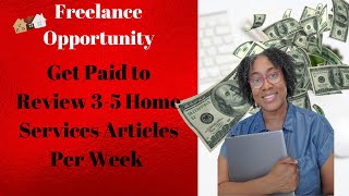 Freelance Opportunity!!! Remote Job | Work From Home Jobs 2023 | Get Paid Per Article Reviewed!!