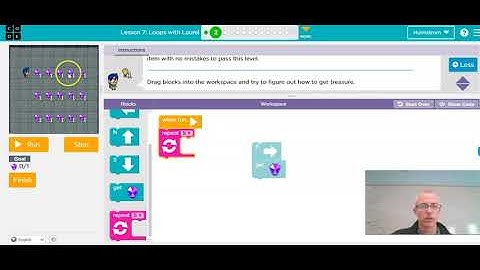 How to Begin Lesson 7 Loops with Laurel