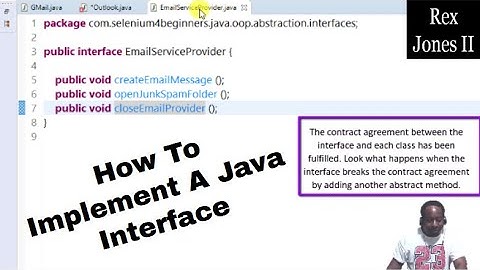 ✔ How To Implement A Java Interface (Explained Step By Step) | (Video 120)