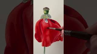«Red poppy». Artist Natalіia Kupchyk. The process of creating a watercolour work.