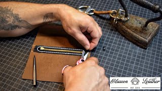 How to add a Zipper to Leather!