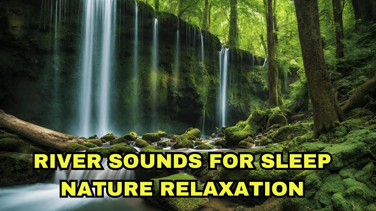 River Sounds For Sleeping 🌿 Nature River Sounds, Gentle ASMR River ...