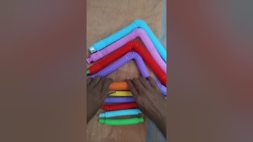 Relaxing with Voicing and color changing of pop tube #asmr #creative #satisfying #voicings #53