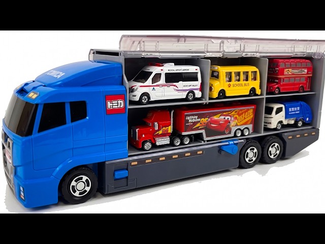 トミカ]☆世界の高級な車のミニカーを開封してコンボイへ収納☆ホンダ