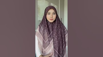 Thumbnail of Tutorial Hijab Segi Empat Formal, Chic untuk ke Kantor #bawaltutorial #hijabsegiempat