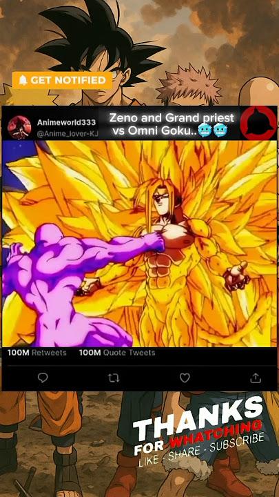 Omni king and Grand priest vs Omni Goku 🥶🥶 #goku #fananimation #animation#shorts