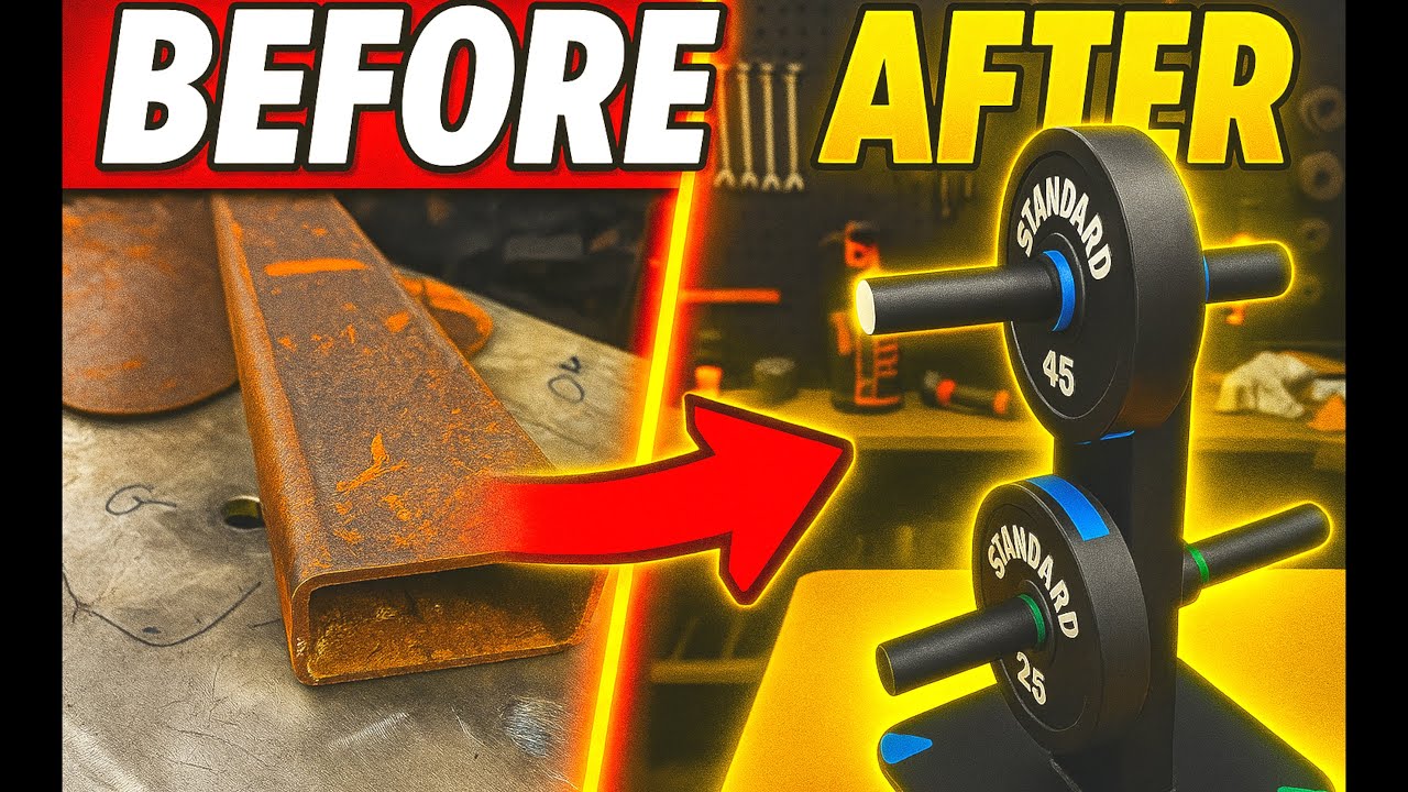 AI DIY Weight Plate Storage from Scrap Metal 