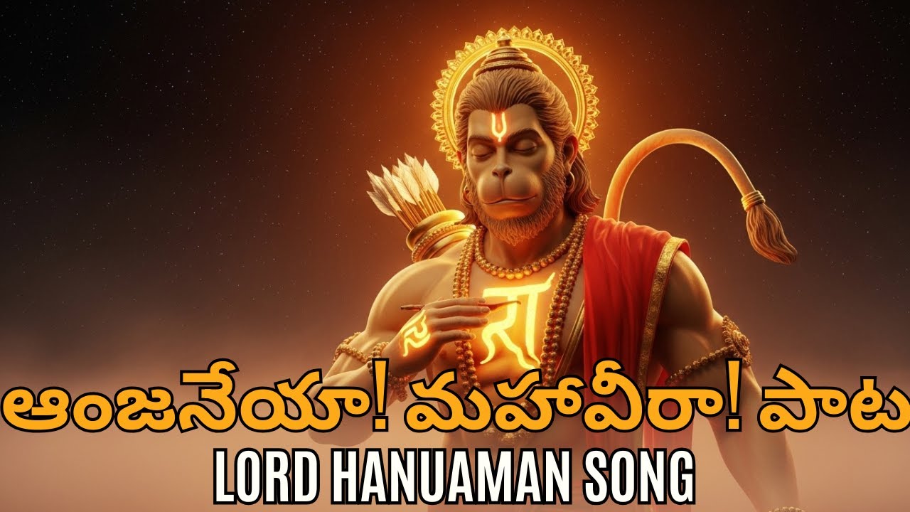 🌸 ఆంజనేయా మహావీరా జై హనుమాన్ | Divine Energy Meditation Music | Powerful Hanuman Telugu Bhakti Song