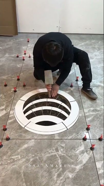 The most beautiful 3D rope tiles design,make 3D floor tile design with cutting & full details part40