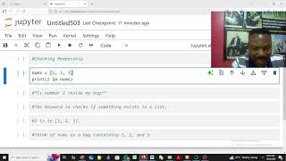 checking membership in a list in python