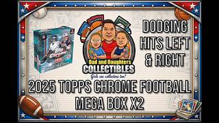 2025 Topps Chrome Football Mega Box x2 - Offensive Linemen, Russel Wilson, and Browns DLs, Oh My!
