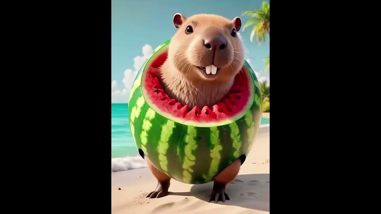 Burboloni Watermeloni 🦫🍉 | Capybara Watermelon Chill Rap | Italian Brainrot Juicy Anthem