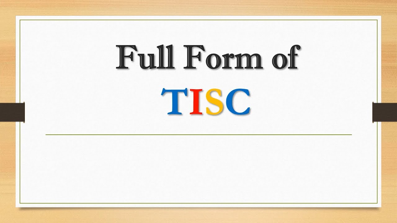 How to apply through TISC 2019