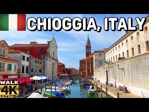 WALKING TOUR OF CHIOGGIA, ITALY - VENEZIA. THE LITTLE VENICE 4K UHD 60FPS. JUNE 2023