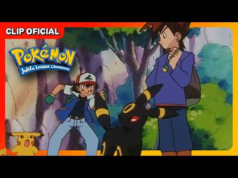 ¡Alakazam contra Umbreon! | Pokémon Los campeones de la Liga de Johto | Clip oficial