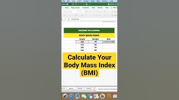 How to Calculate Body Mass Index (BMI) in Excel?
