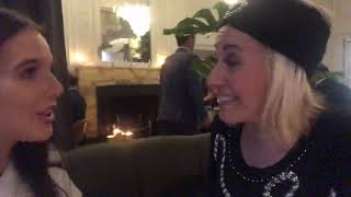 Bev Lyons with Helen Flanagan at Glasgow’s Blythswood Hotel
