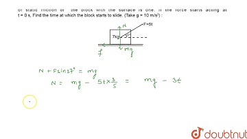 A block of 7 kg is placed on a rough horizontal surface and is pulled through a variable force