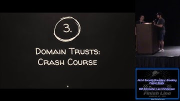 1 07 Not A Security Boundary Breaking Forest Trusts Will Schroeder Lee Christensen