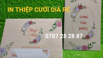 #1001 Mẫu thiệp cưới giá rẻ -Thiệp cưới mẫu mới / Thiệp cưới hiện đại - Phôi thiệp giá rẻ - Mẫu 7