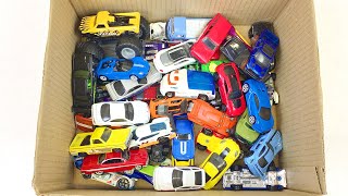 Box full of Cars Toys Hot Wheels Diecast