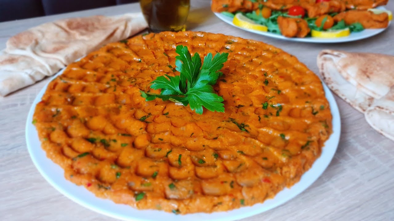 Libanesische leckere veganische- vegetarische Vorspeise ,Kebbe el 3adas