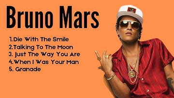 BRUNO MARS TOP 5 HITS BRUNO MARS PLAYLIST 2025  #musiccoollyrics #brunomars