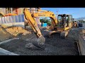 Komatsu excavator work road construction work 