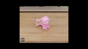 Mew Pokémon Voxel Multipart – 3D Printing Tutorial #shorts  #cg3d