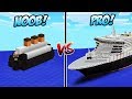 KAPAL NOOB VS KAPAL TITANIC SUPER CANGGIH MASA DEPAN PRO DI DUNIA MINECRAFT!