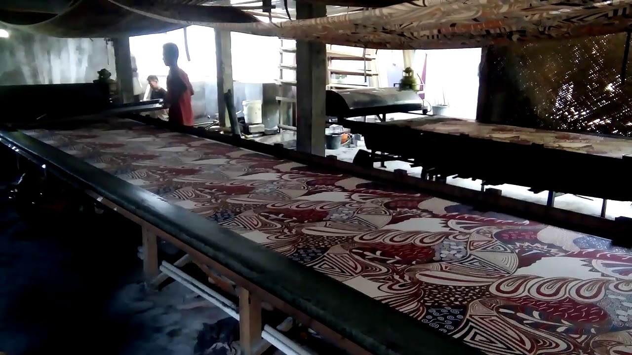 Proses printing batik solo YouTube