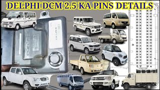 DCM 2.5 Delphi ECU Pinout Details. TATA BS IV, Wiring Connections for the DCM 2.5 ECU Used in Veh...