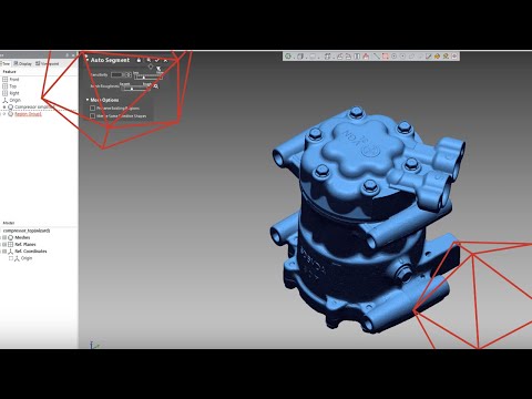 Reverse Engineering A Compressor Using 3D Scan & Geomagic Design X