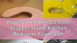 Review YANN 4PCS Door Stopper Home Kitchen Bedroom Foam Soft Door Clip screenshot 4