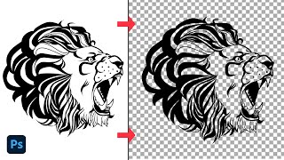 How to Remove White Background & Make it Transparent | Transparent Logo in Photoshop screenshot 1