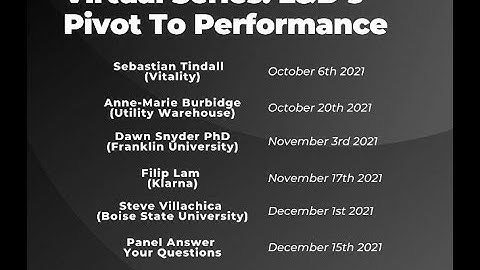 Pivot to Performance - 2021