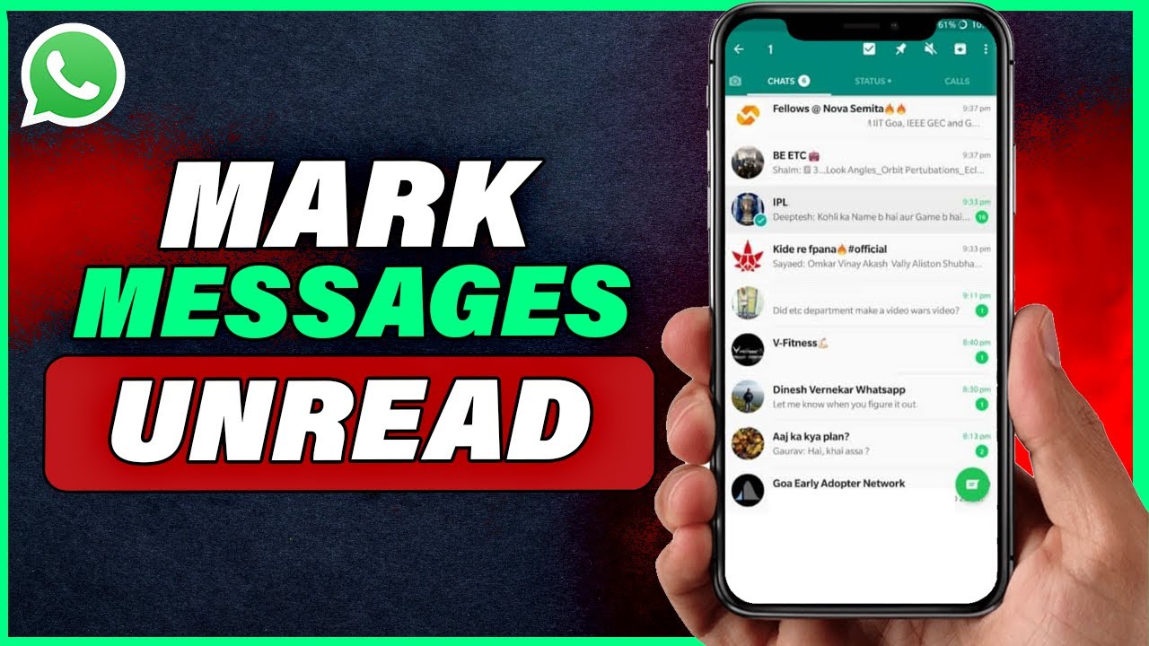 How To Mark Message As Unread On Whatsapp 2025 YouTube