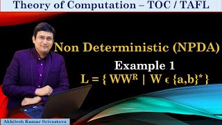Non Deterministic Push Down Automata (NPDA) || L= { W W' } || Even Length Palindrome || Example 1 thumbnail