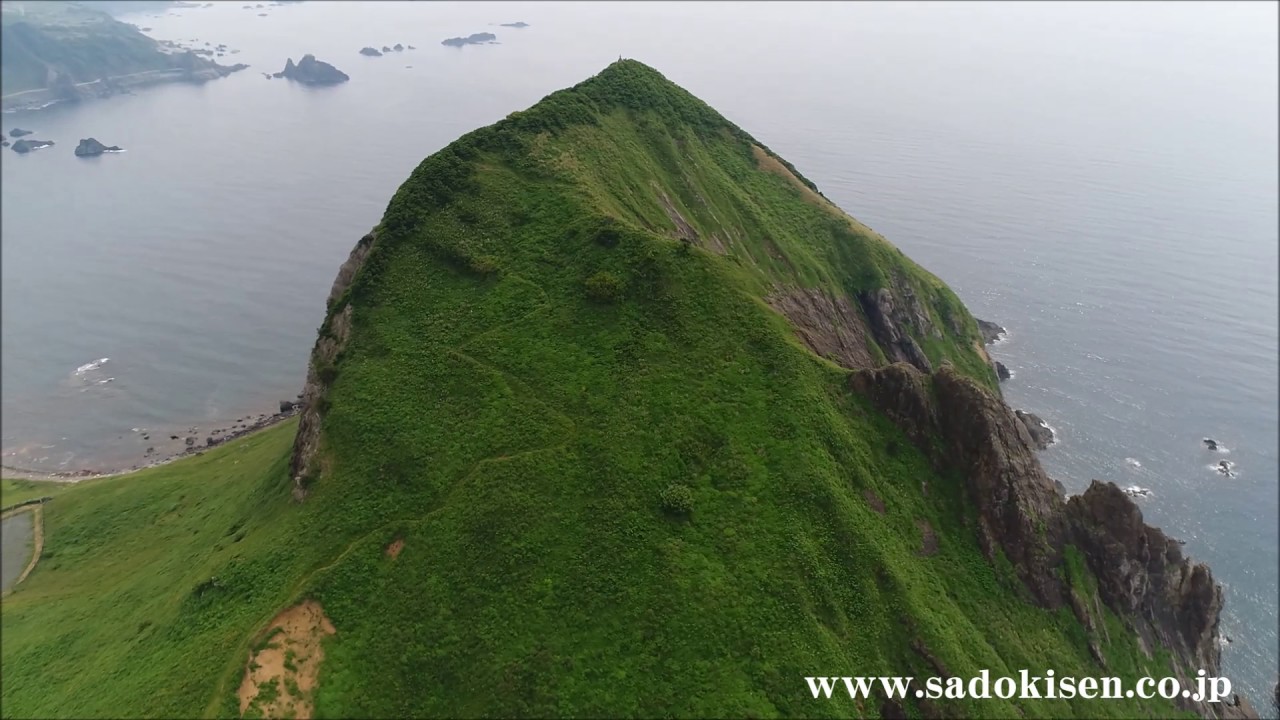 佐渡空撮 景色最高 大野亀カンゾウ Youtube