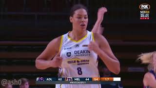 LIZ CAMBAGE HOPS TO A VICTORY - ADELAIDE LIGHTNING v MELBOURNE BOOMERS WNBL 2017-18