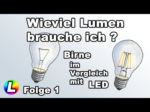 Video: Wie hell sind 100 Lumen?