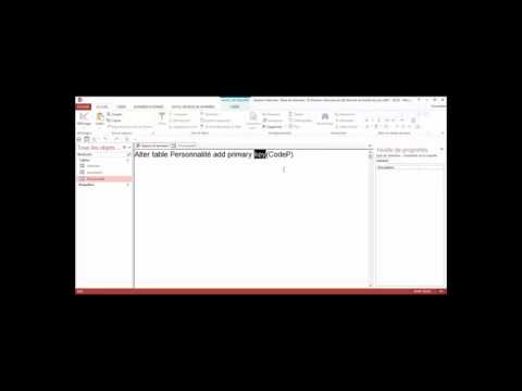 Comment ajouter une clé primaire en SQL