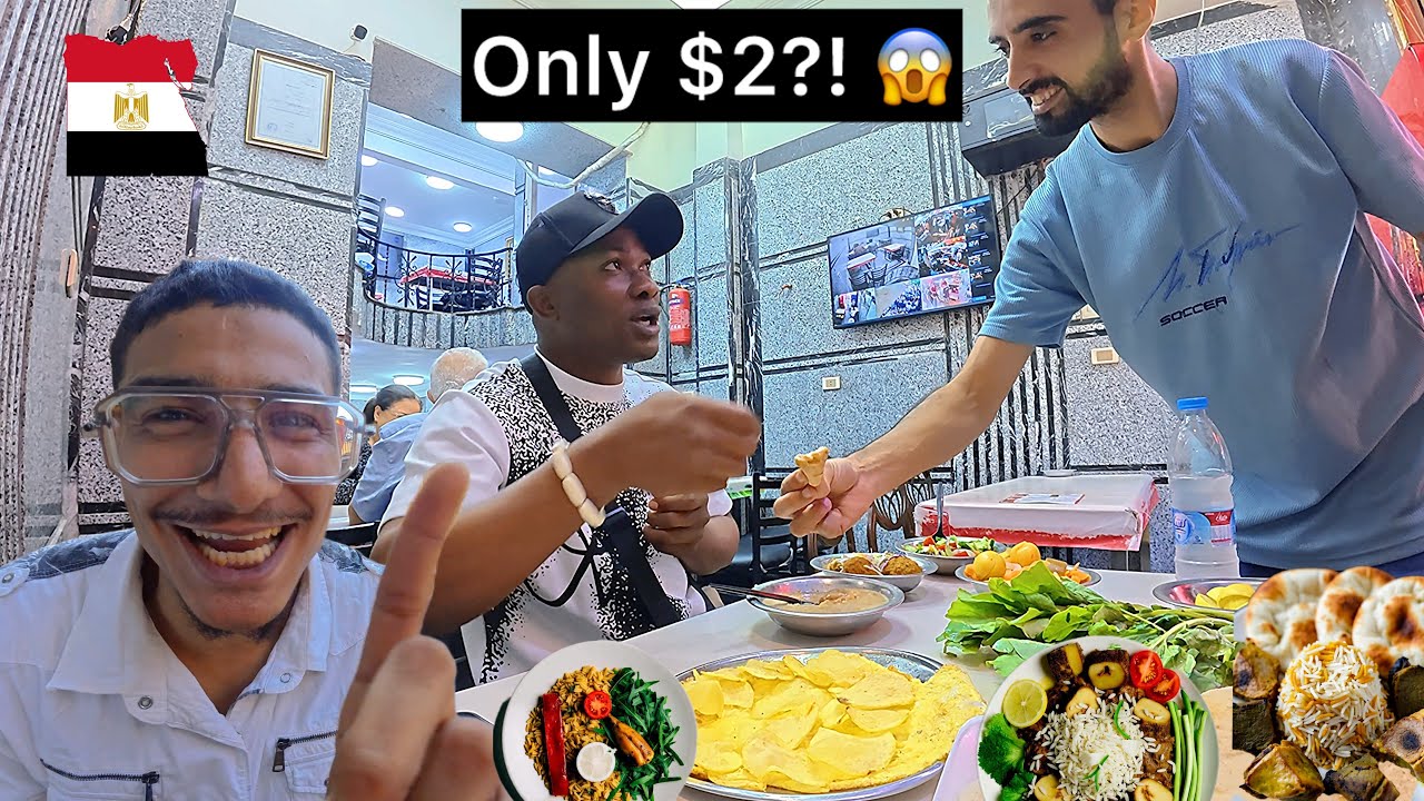 $2 Cairo Breakfast SHOCKS Me 🇪🇬 (Market Chaos Caught on Camera!)